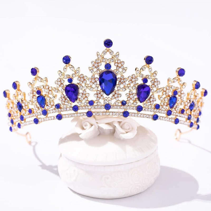 FORSEVEN Crystal Tiaras for Women, Wedding Tiaras and Crowns for Women Tiaras for Birthday Party Princess Crown Hair Accessories Bride Rhinestone Christmas Decorations Headband - Image 2